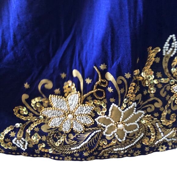 Bali Chic Vintage Skirt Set Large Beaded Sequined Boho Large - Picture 9 of 14